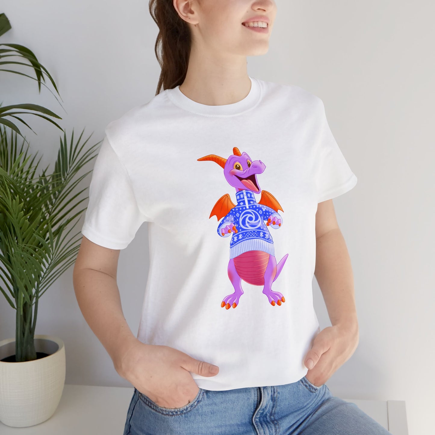 Lifestyle White Disney Holiday Dragon Tee