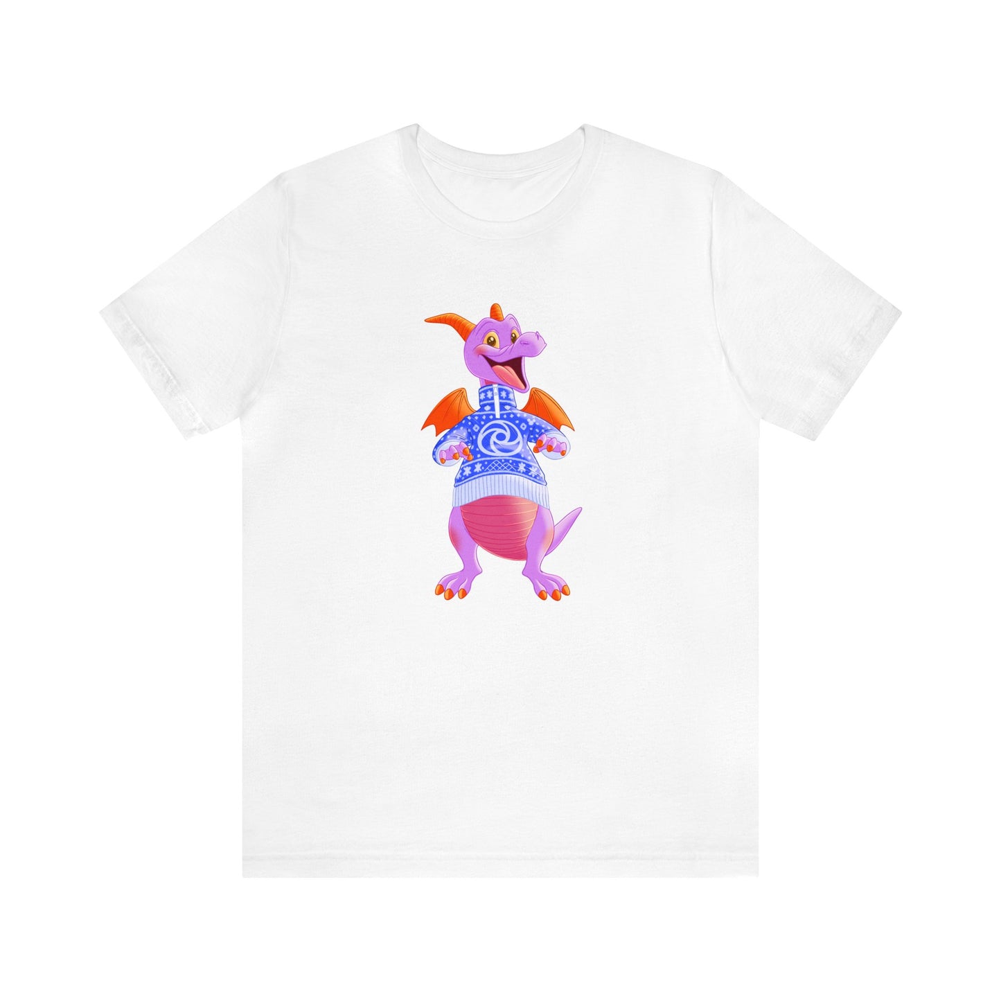 White Holiday Dragon Disney Tee