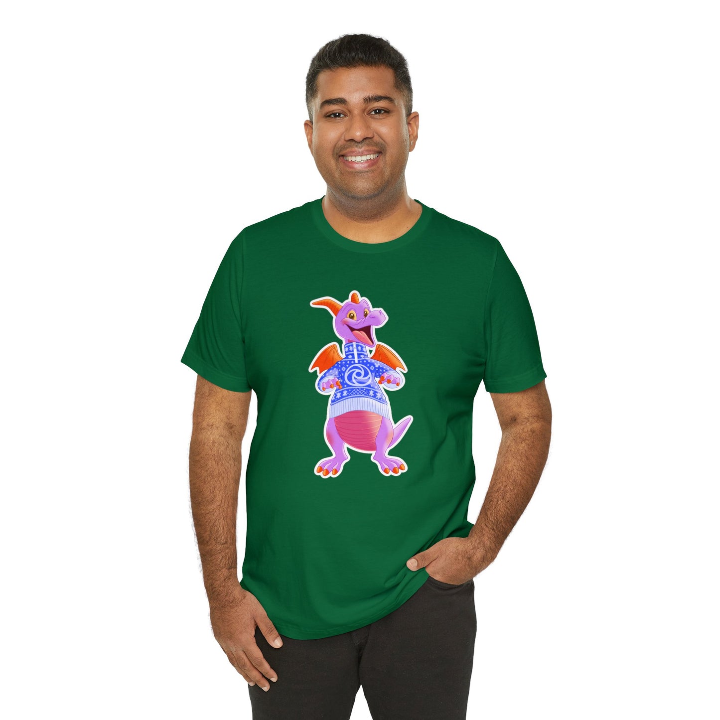 Men's Disney Dragon Green Shirt