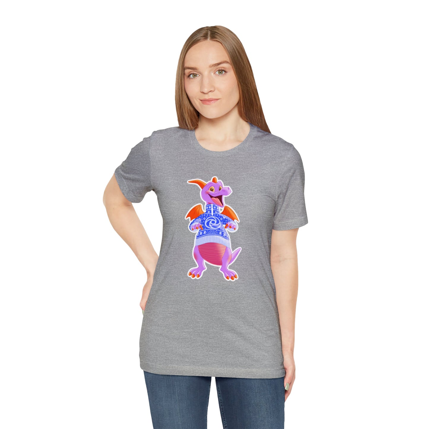 Women's Grey Figment Christmas Sweater T-Shirt
