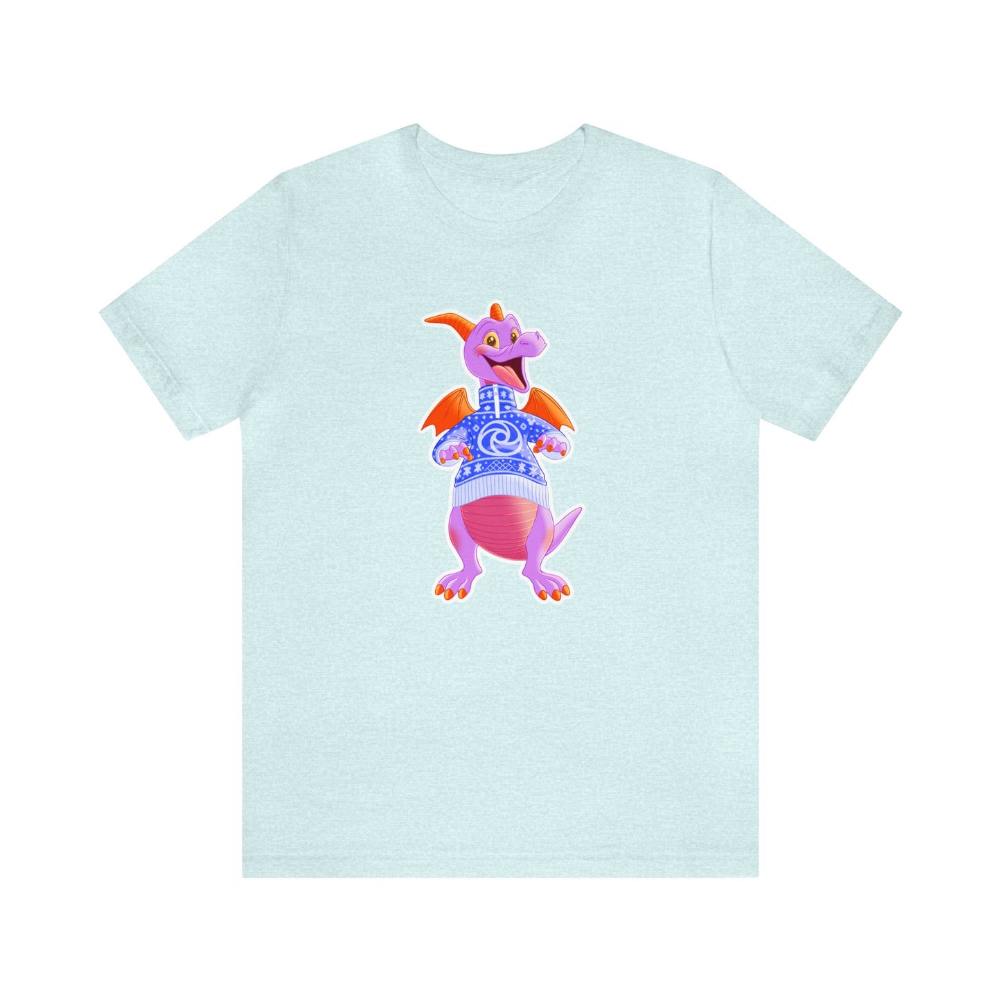 Christmas Disney Dragon Blue Mockup Tee
