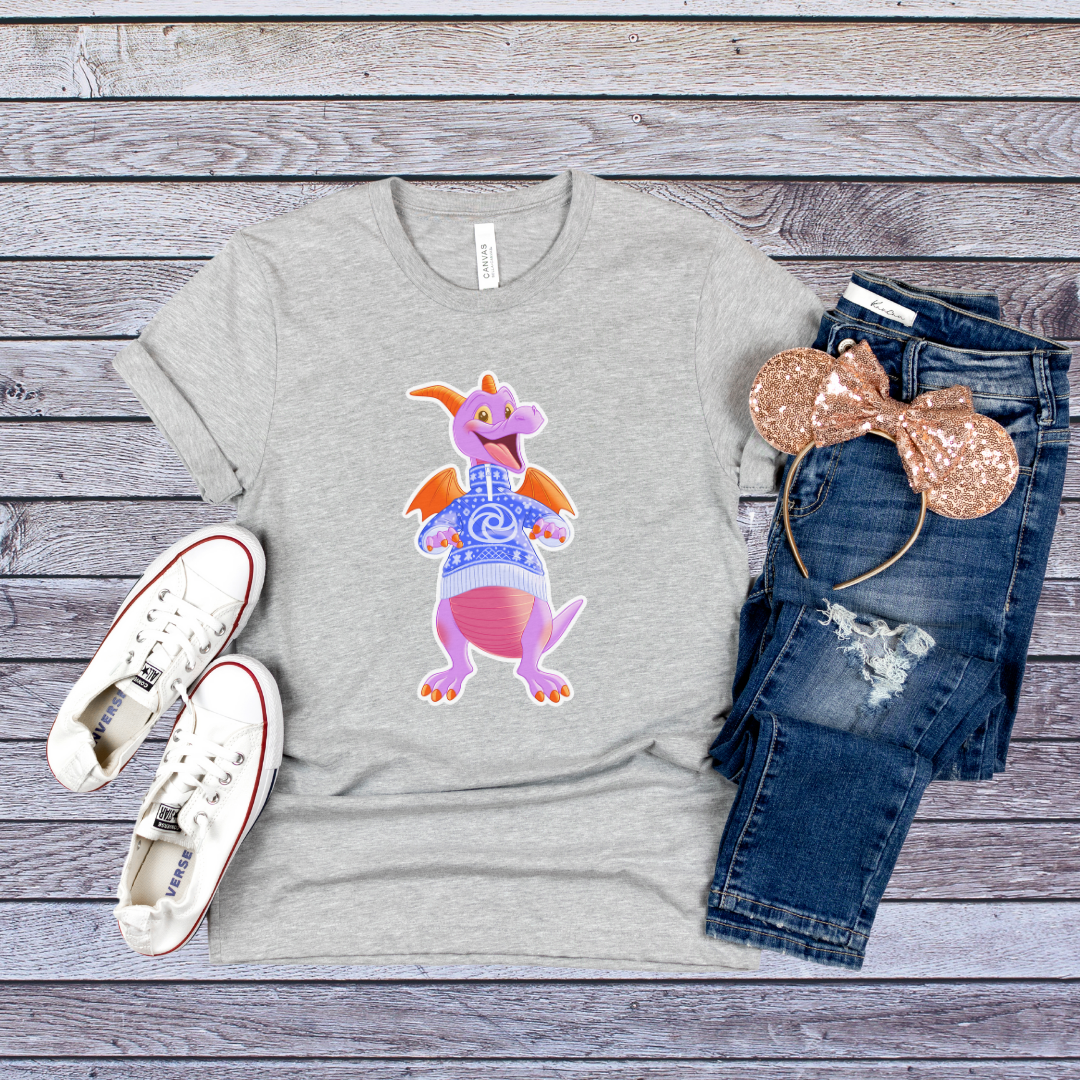 Grey Figment Christmas Sweater T-Shirt