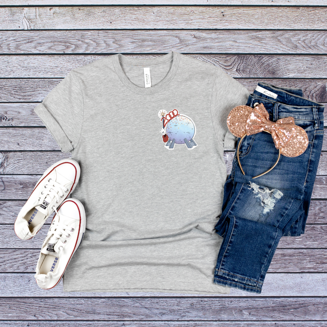 Epcot Wand Tee gray