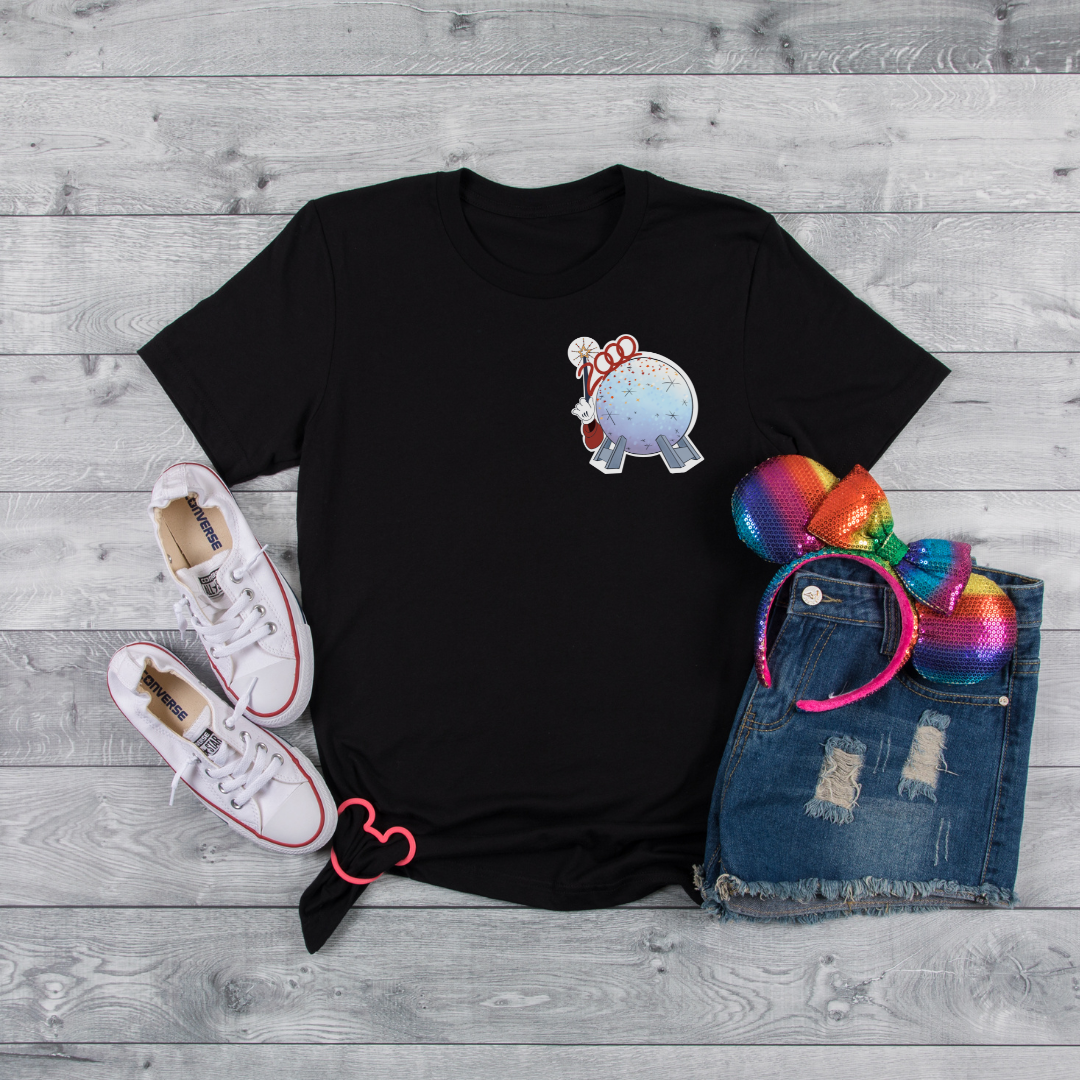 2000 Epcot Wand Corner Tee Black