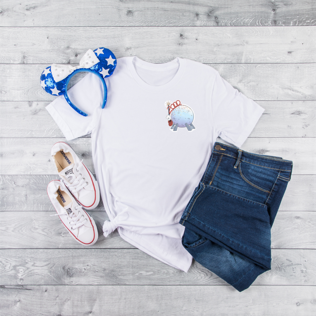 White Epcot Wand 2000 Corner Tee