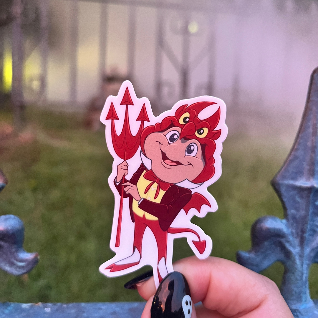 Devil Costume Mr. Toad Sticker
