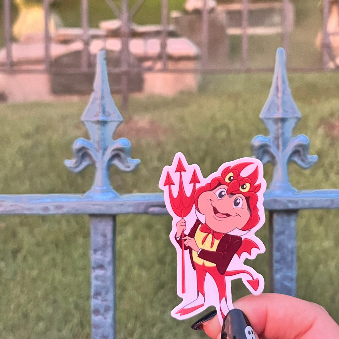 Devil Costume Mr. Toad Sticker