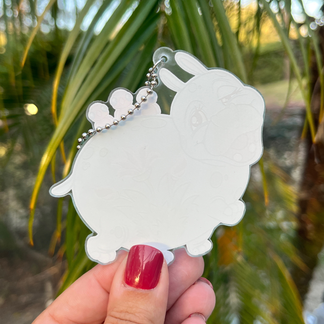 Drunk Hippo Key Charm