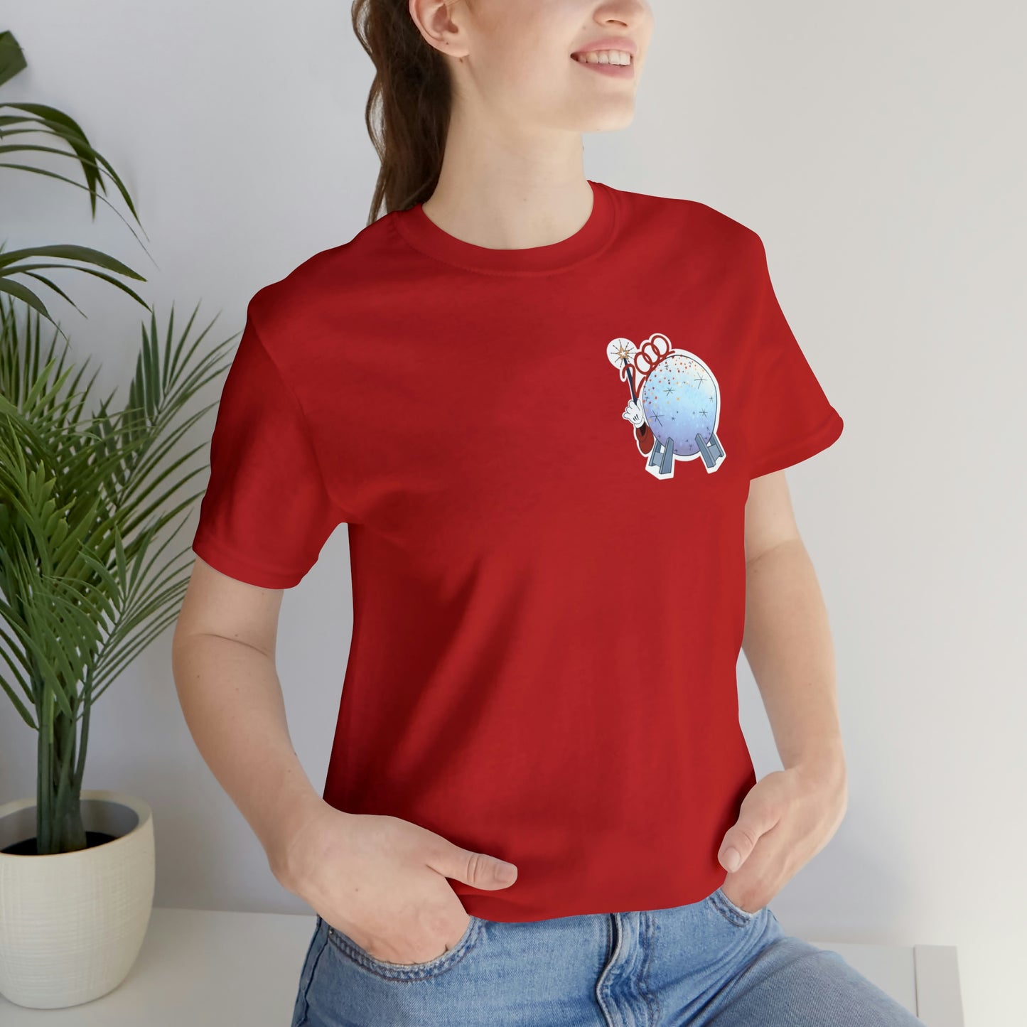 Red Millennium Celebration Corner logo tee