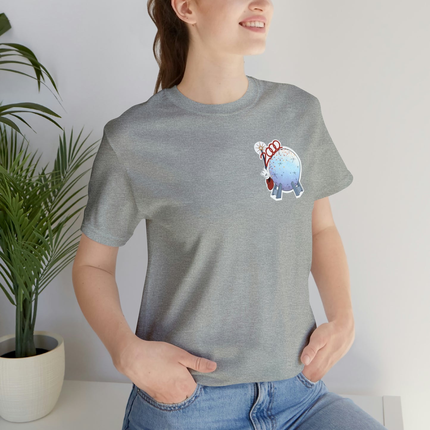 Epcot Millennium Celebration Tee Womens fit gray
