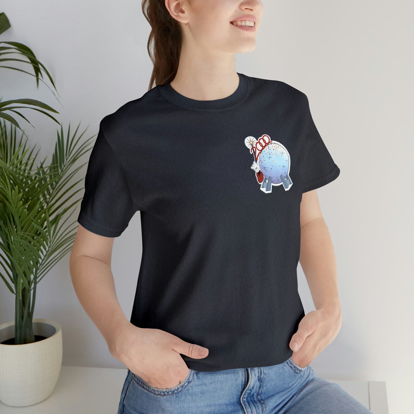 2000 Epcot Wand Tee in navy