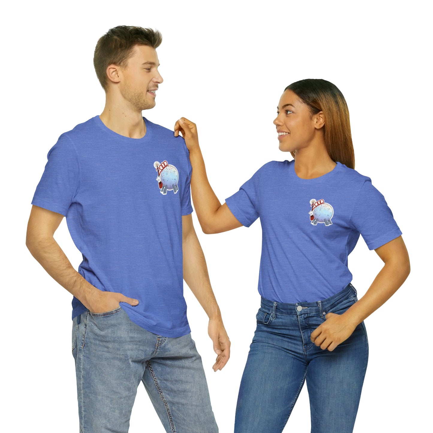 Blue Epcot Millennium Celebration tee mens and women's fit
