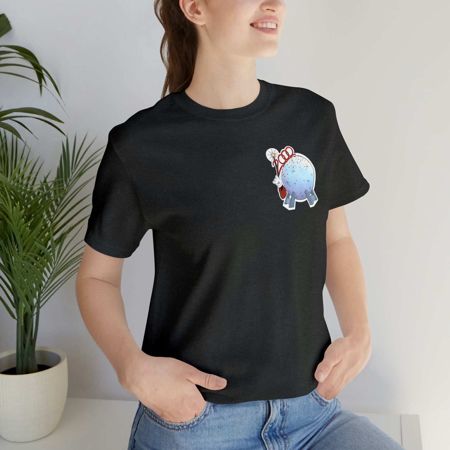 Charcoal Gray Epcot 2000 Corner Tee