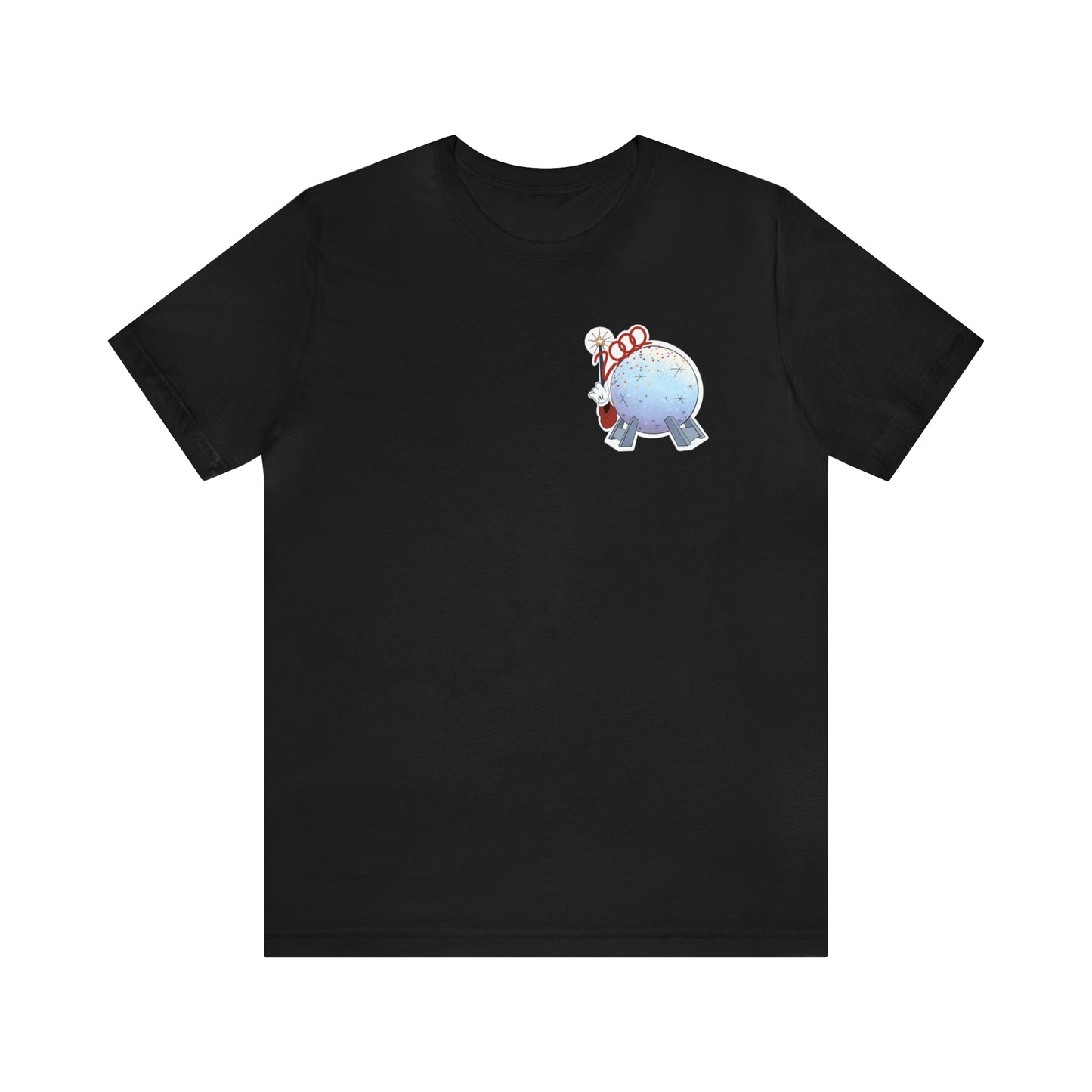 Black Epcot Wand Corner Tee