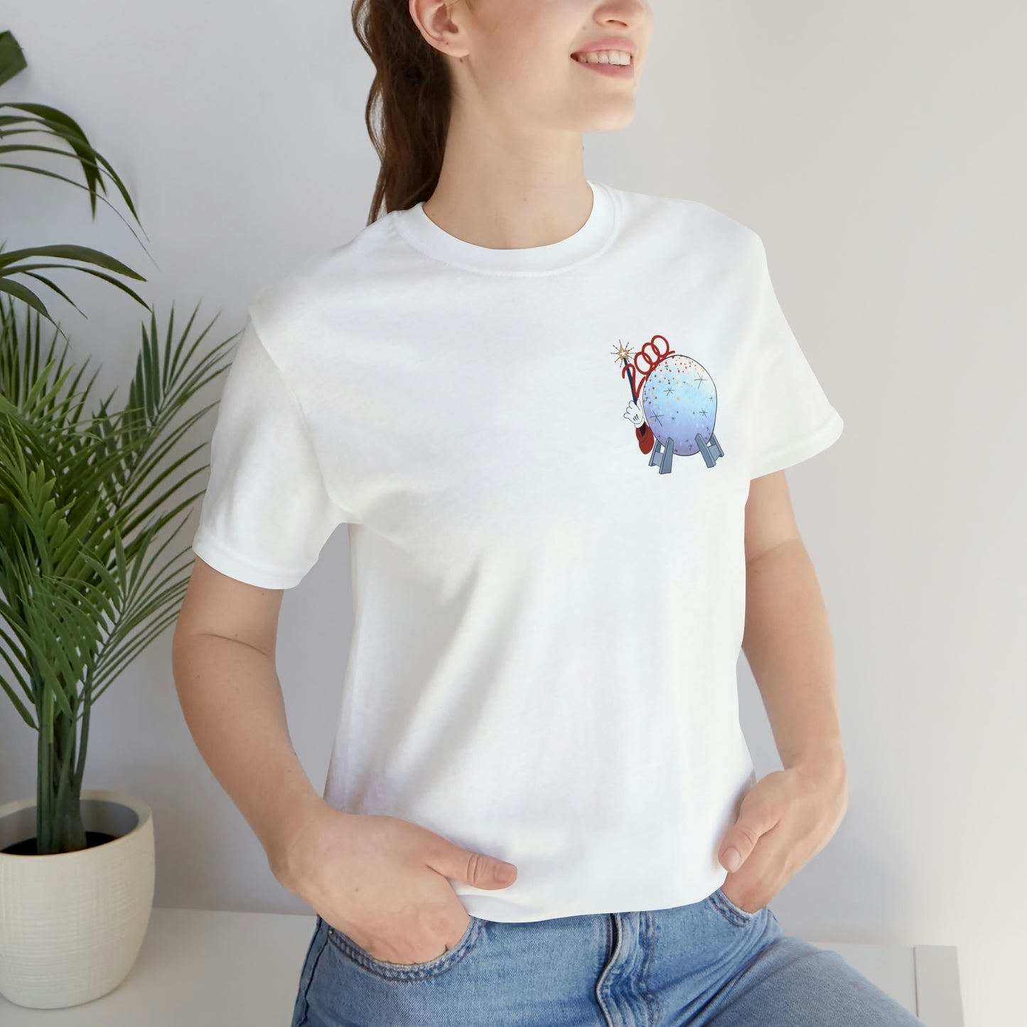 Millennium Celebration Epcot Corner Tee White