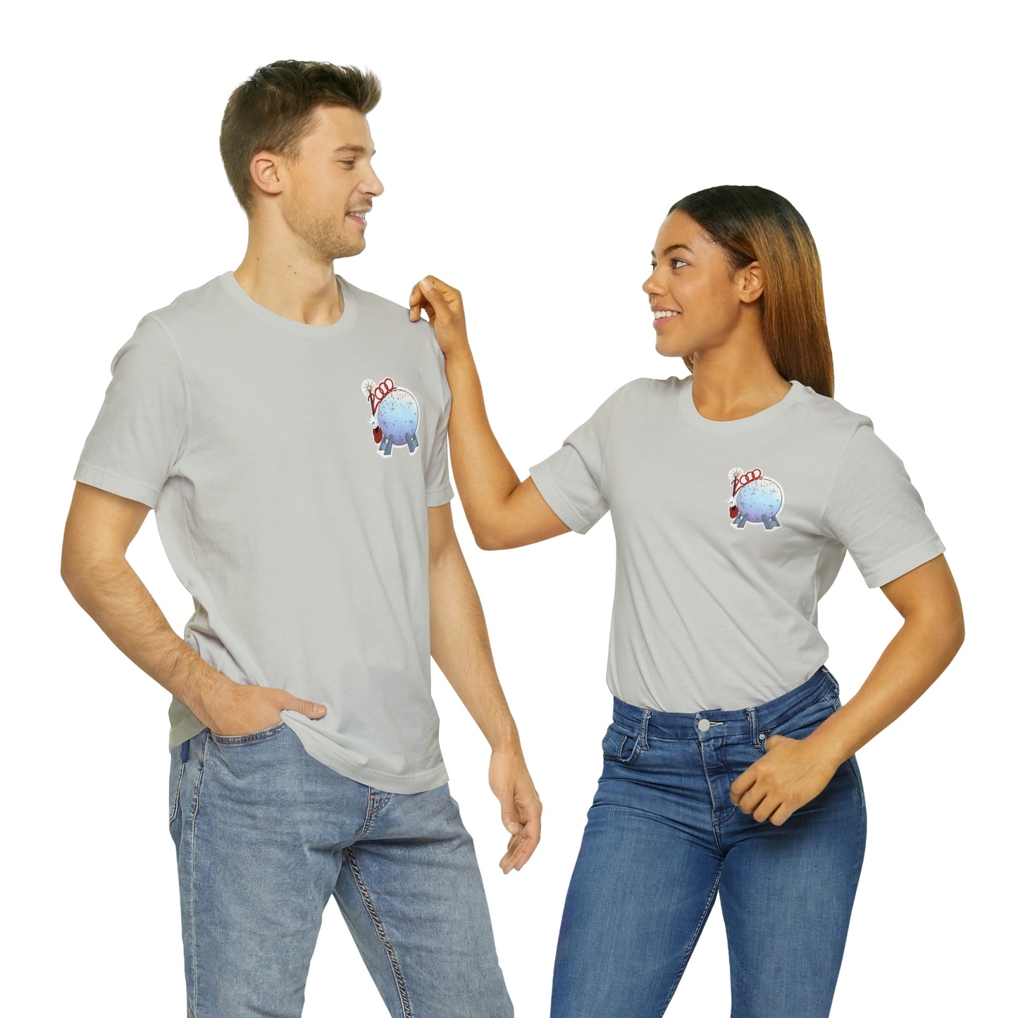 Silver Epcot Millennium Celebration Tees men and Womens fit