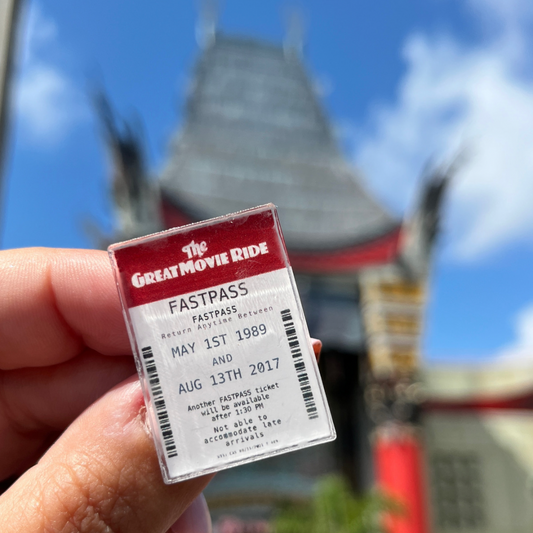 The great movie ride fast pass pin