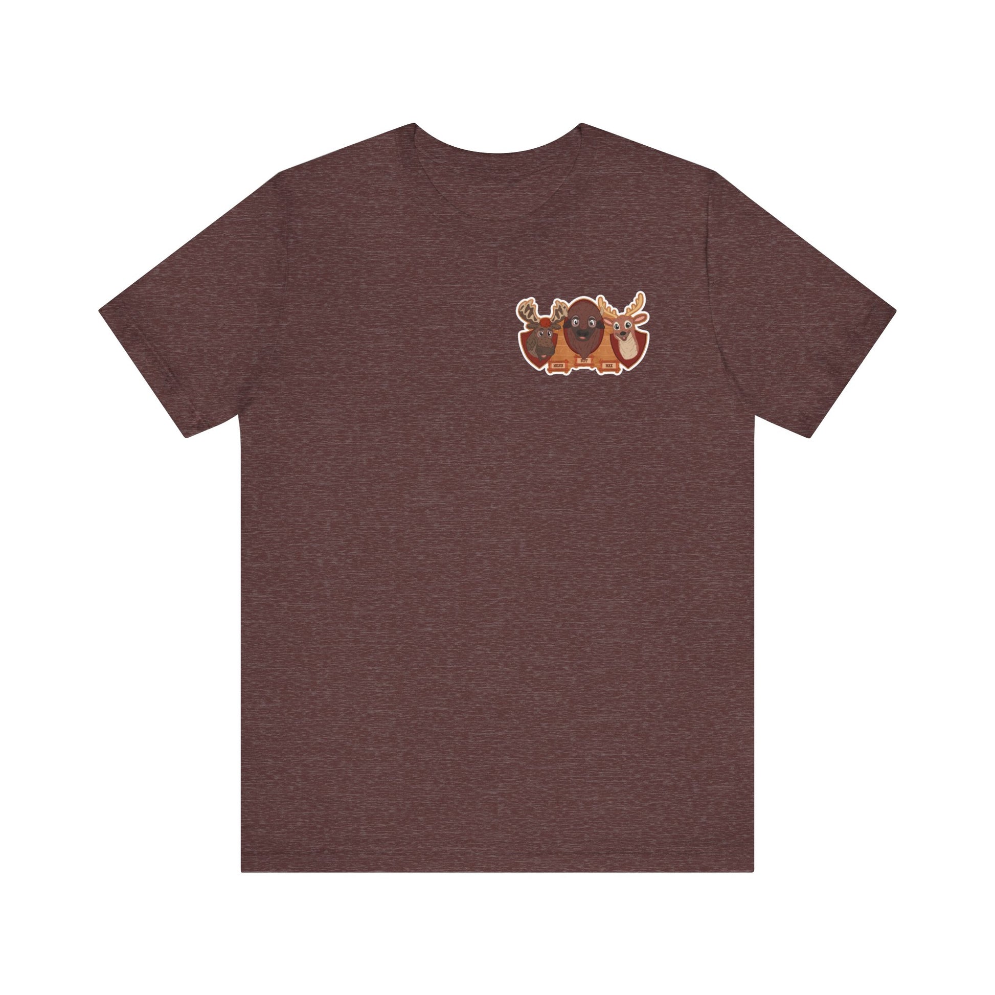 singing animals corner maroon tee 