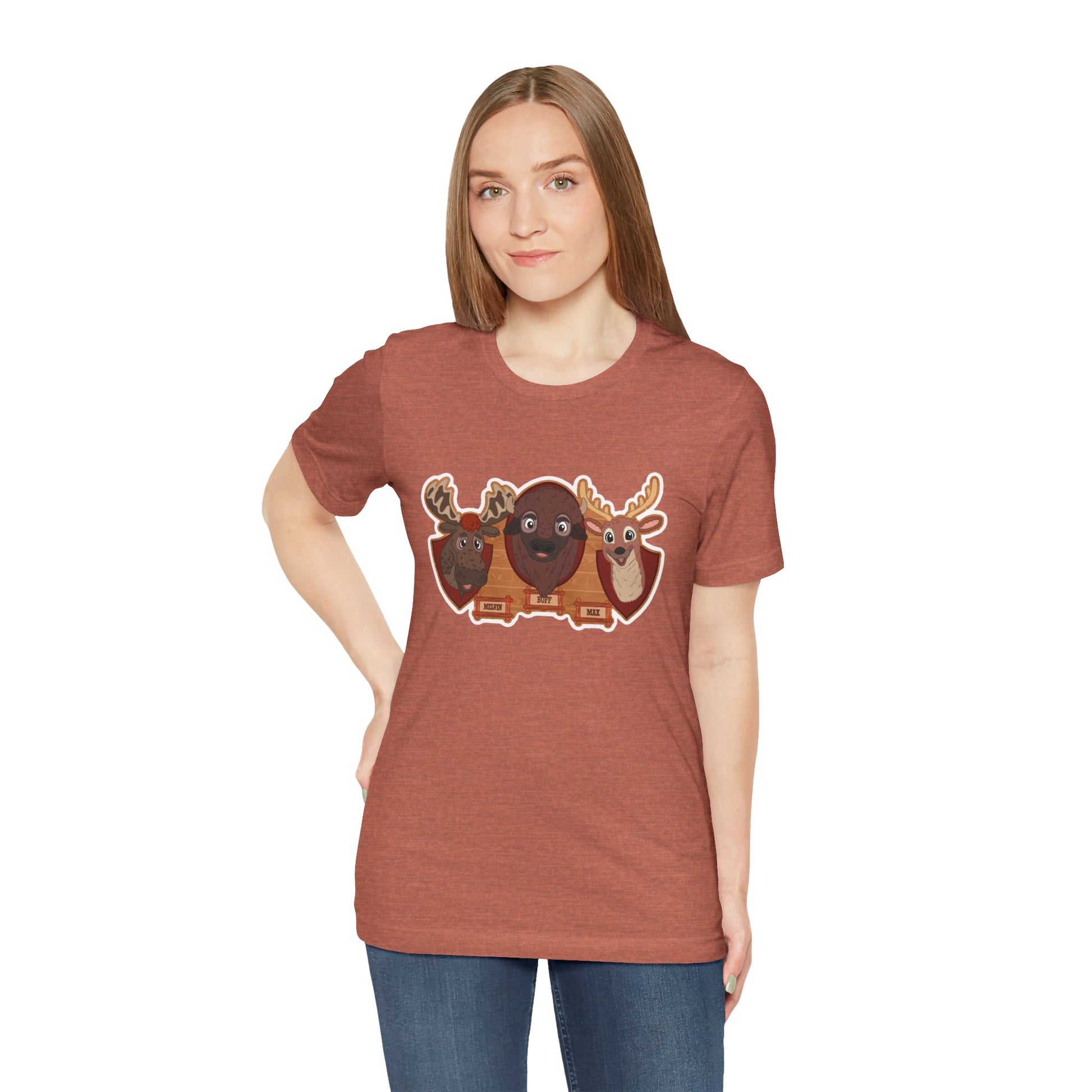 Woman's Singing Animals Mockup Tee