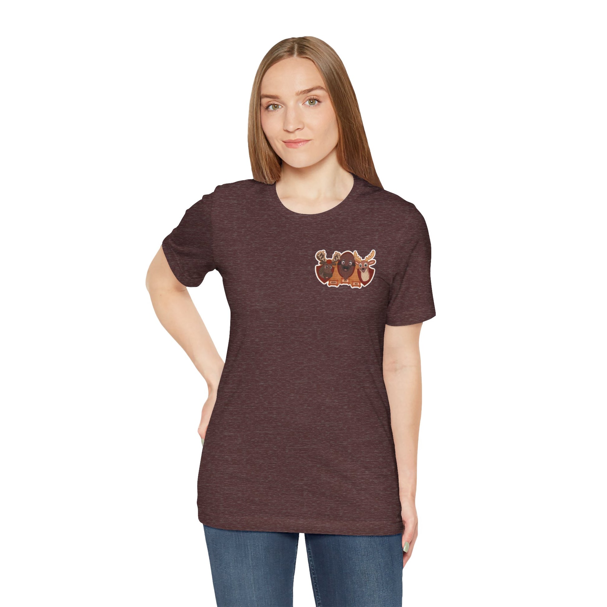 woman's singing animals corner tee 