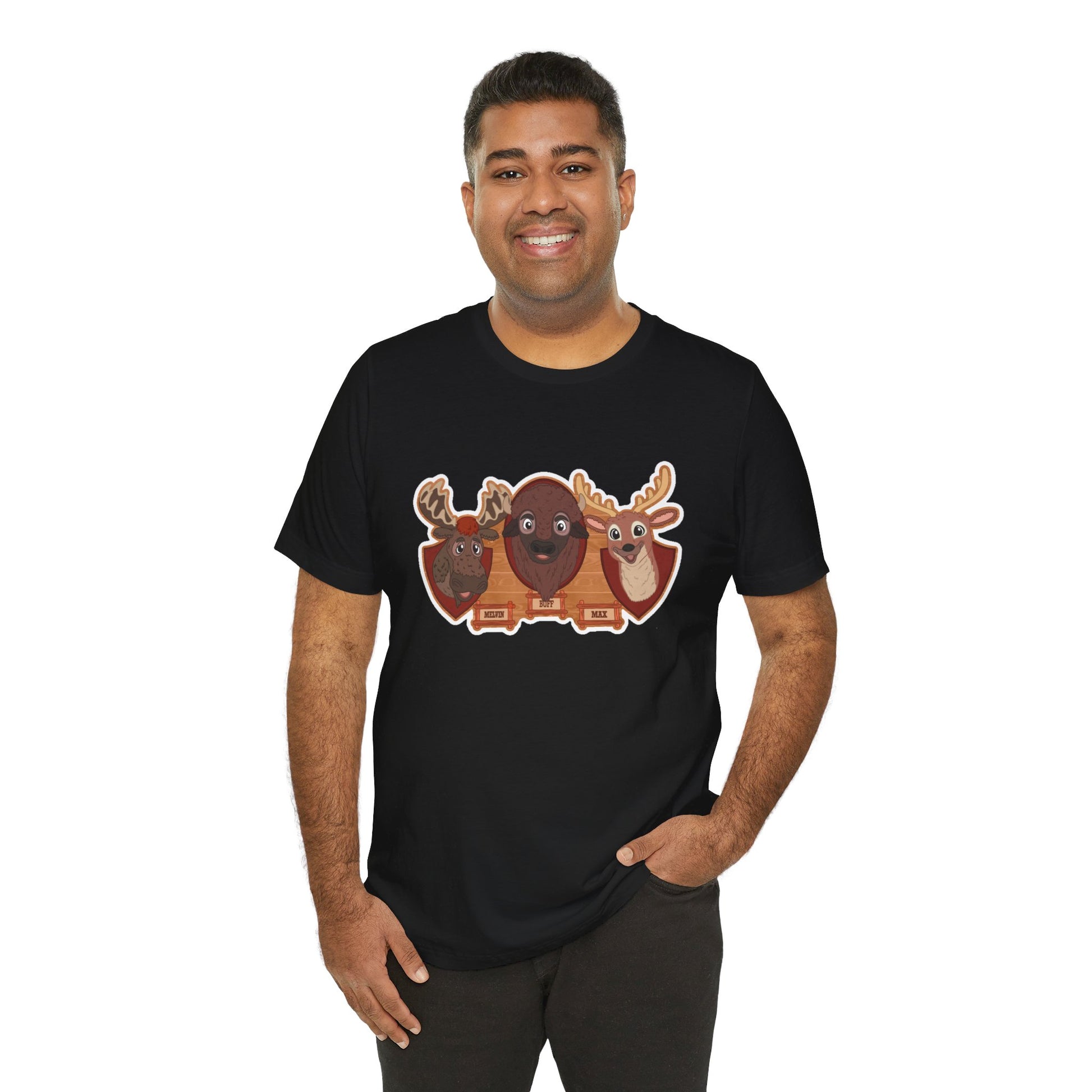 Men's Black talking animals tee 