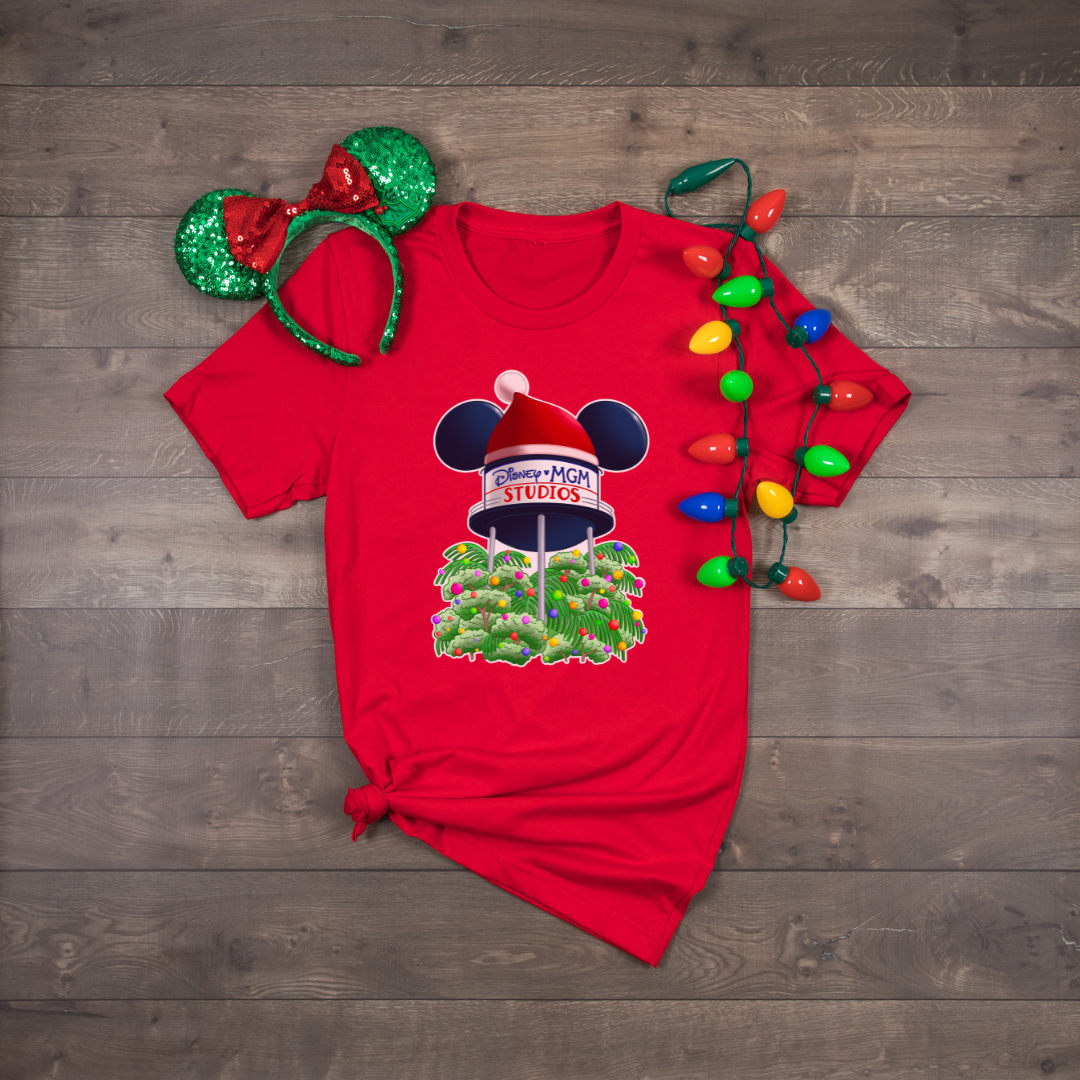Red Christmas Earful Tower Hat Shirt 