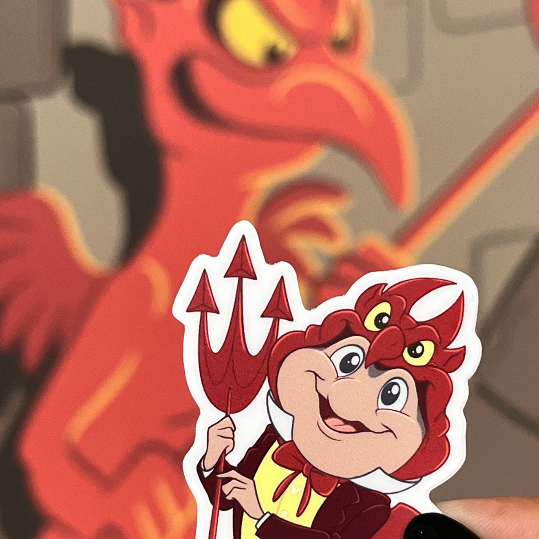 Devil Costume Mr. Toad Sticker