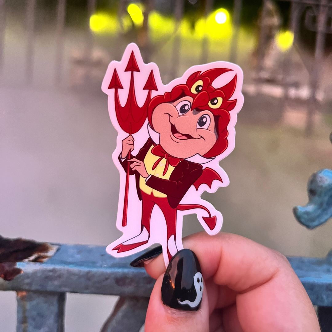 Devil Costume Mr. Toad Sticker