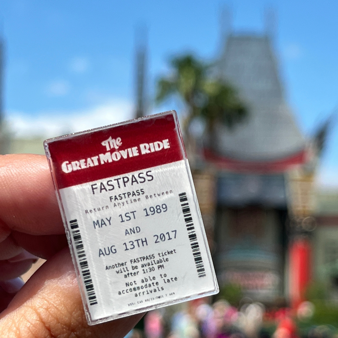 The Great Movie Ride FastPass Pin