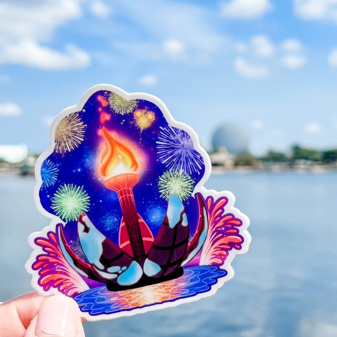 illuminations sticker in world showcase