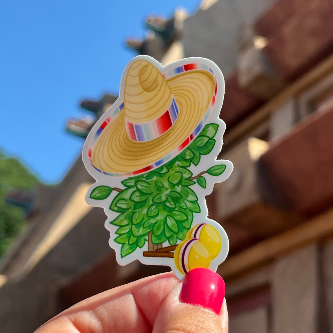 plant Donald sticker mexico pavilion epcot