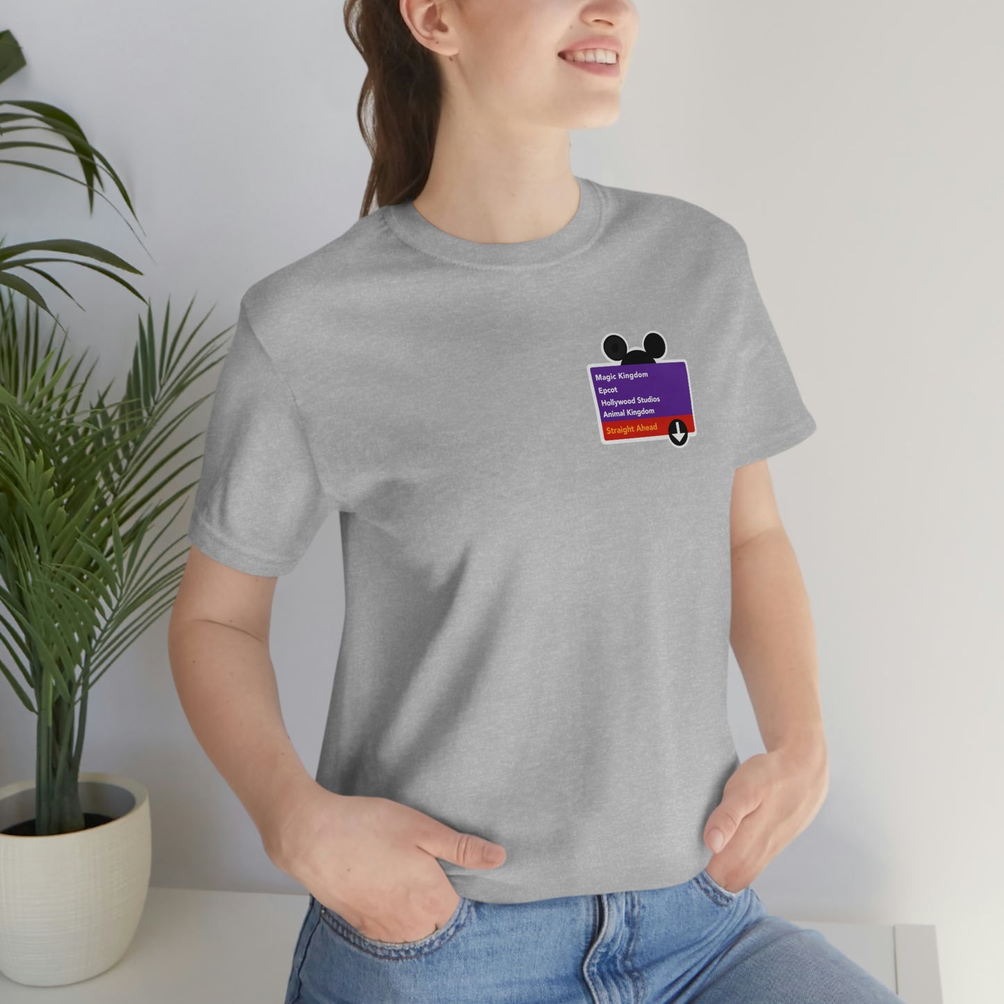 Purple Road Sign Corner Logo Tee