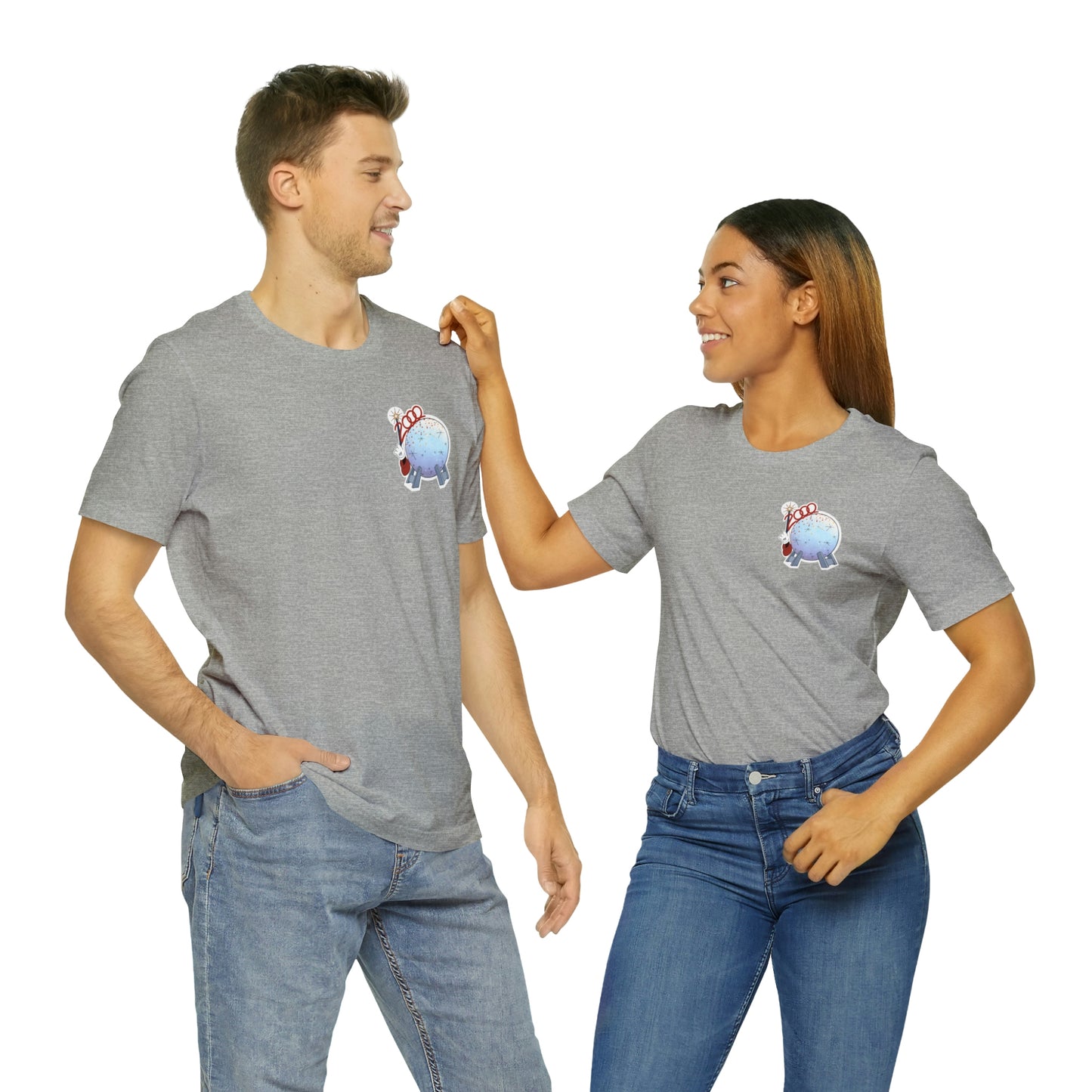 Gray Epcot Wand Tee mens and Womens fit