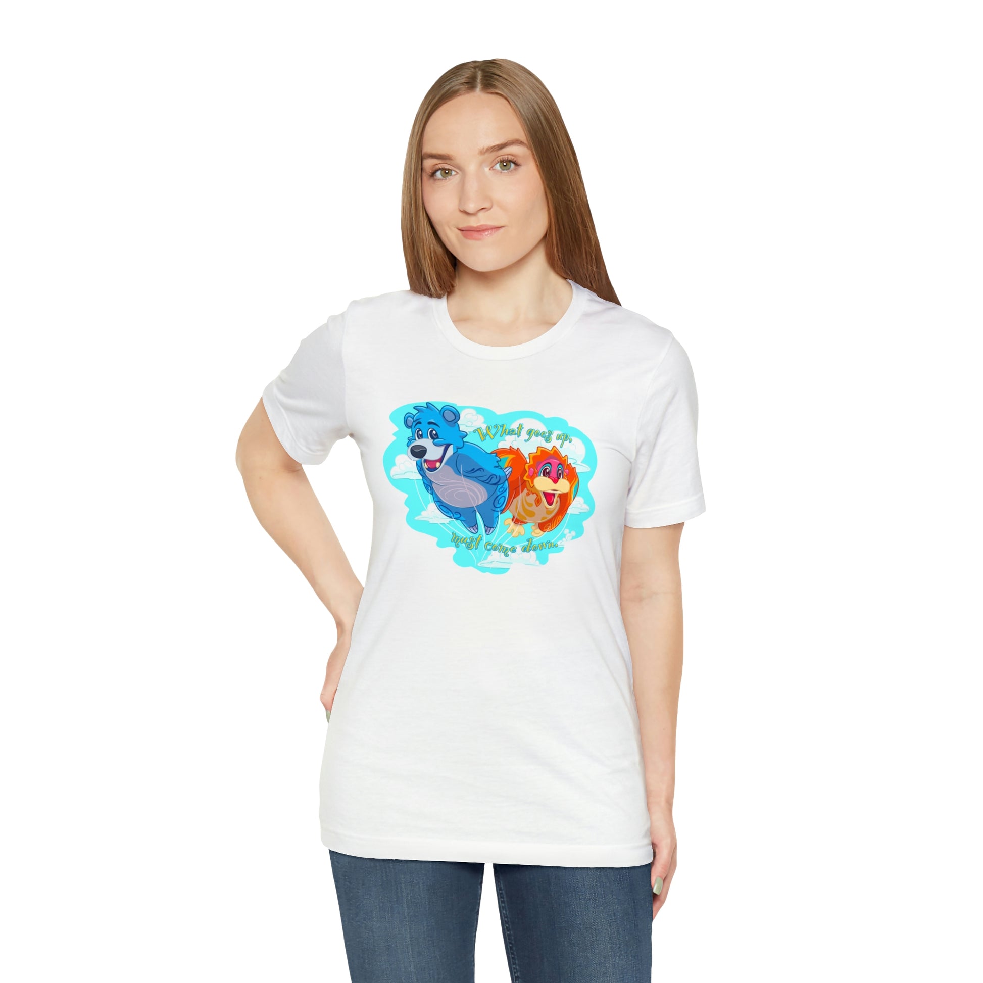 White Kite Tails T shirt Womens fit