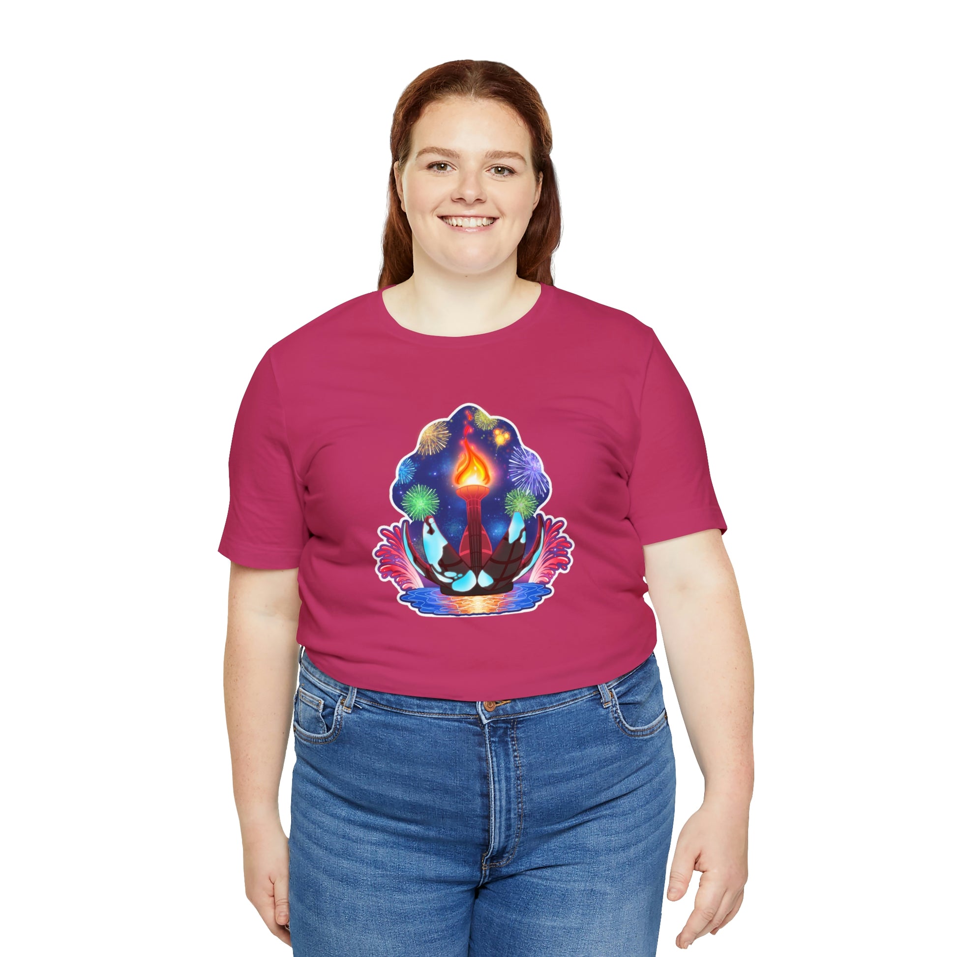 illuminations shirt berry womens plus size