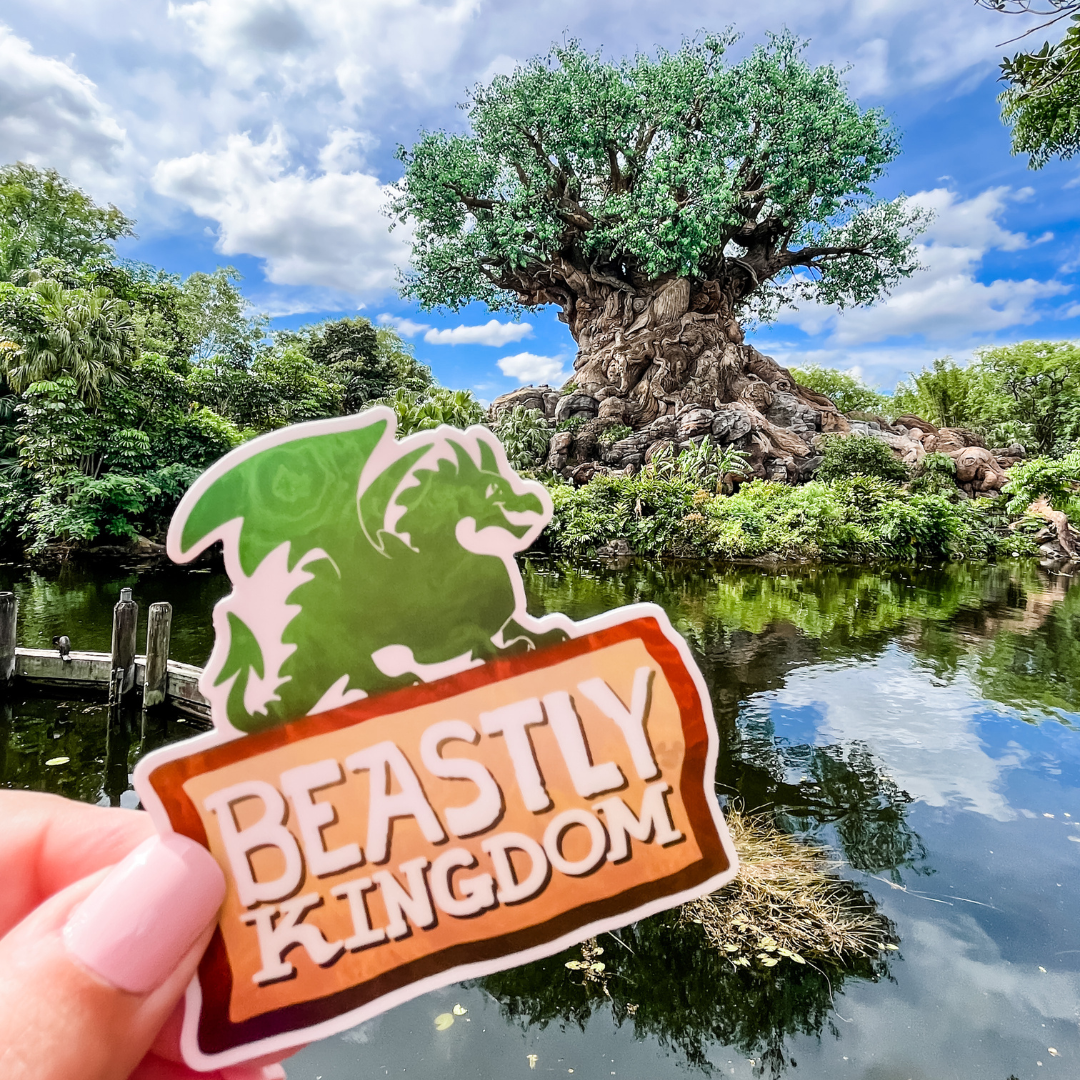 beastly kingdom sticker with the tree of life 