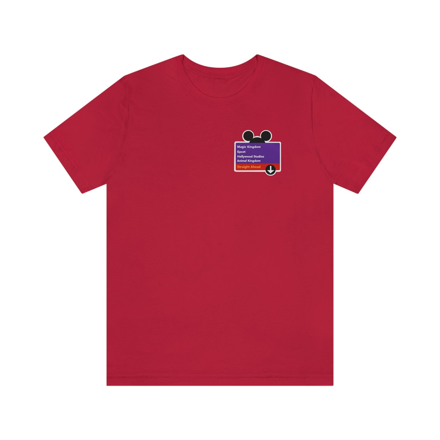 Purple Road Sign Corner Logo Tee