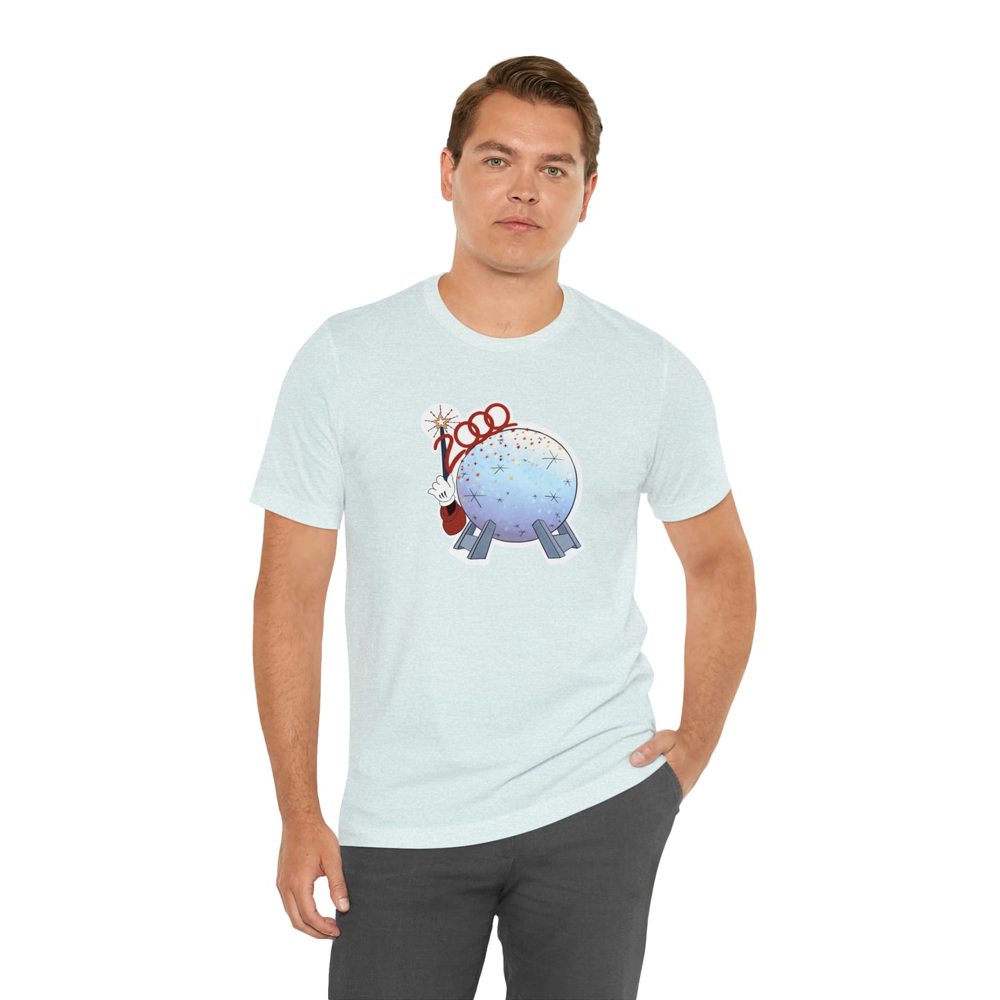 Epcot 2000 tee ice blue mens fit