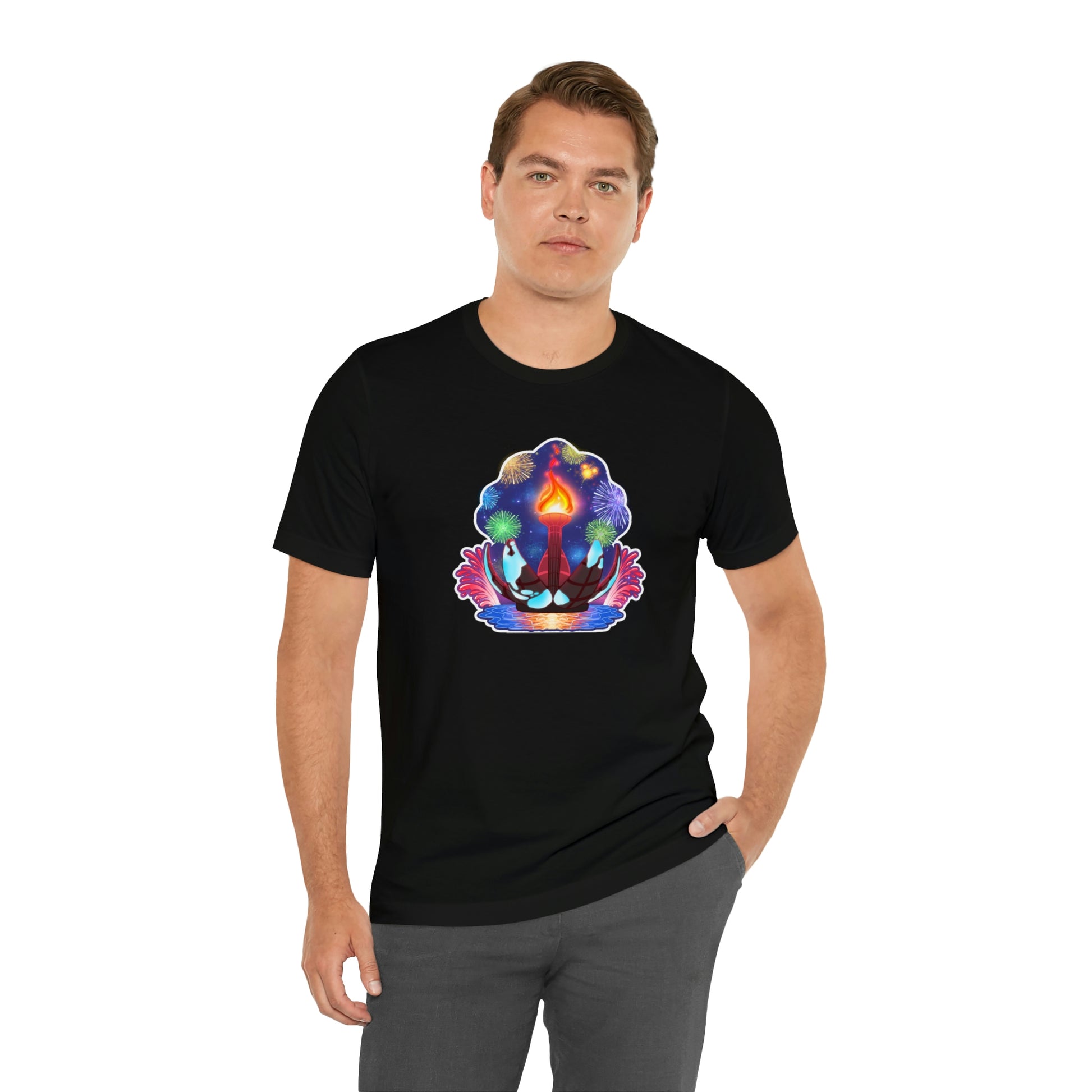 illuminations tee black mens fit