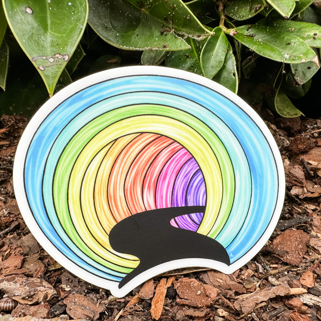 Rainbow Tunnel Sticker