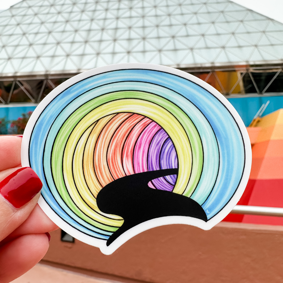 Rainbow Tunnel Sticker