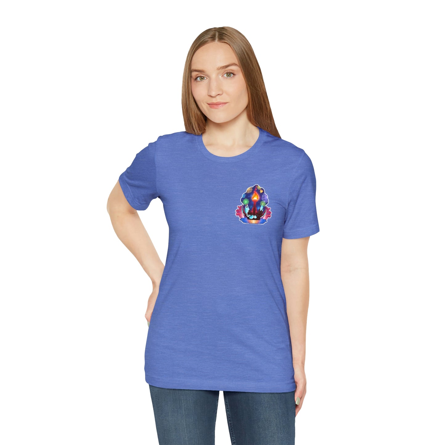 illuminations corner tee blue Womens fit