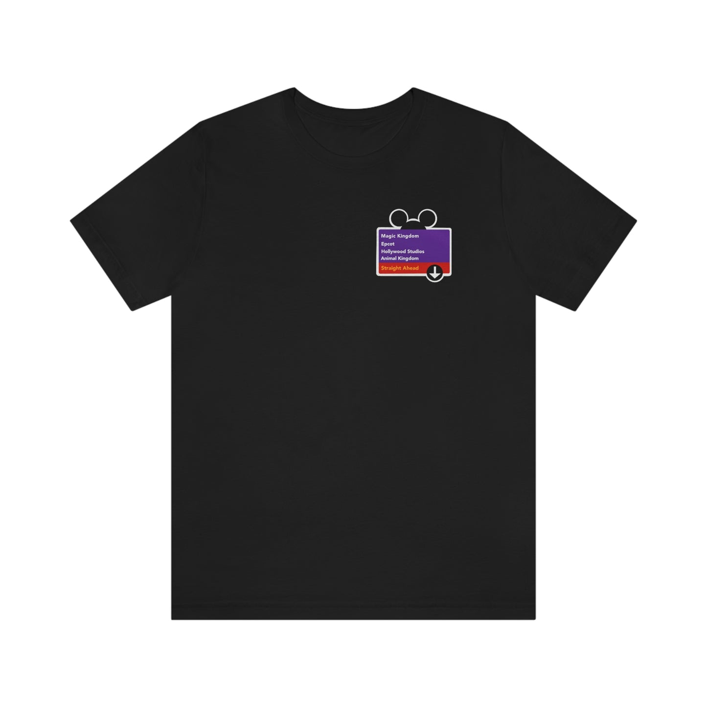 Purple Road Sign Corner Logo Tee