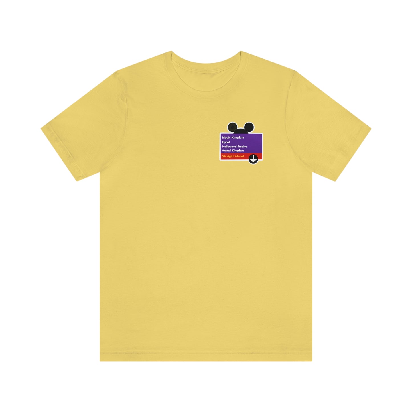 Purple Road Sign Corner Logo Tee