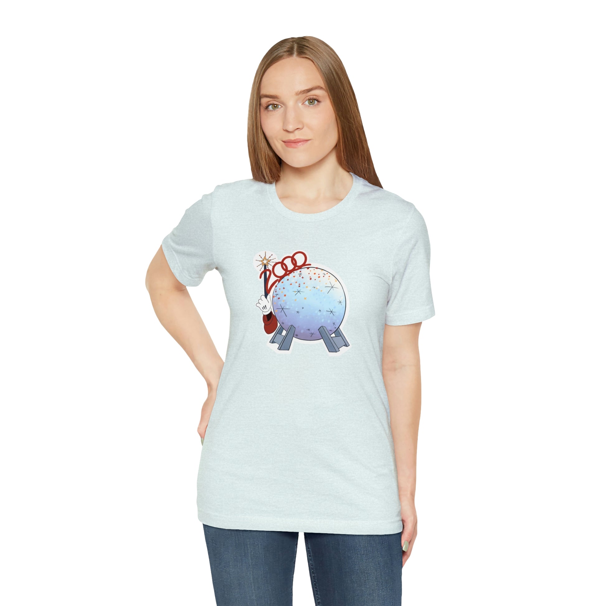 Epcot 2000 shirt ice blue Womens fit