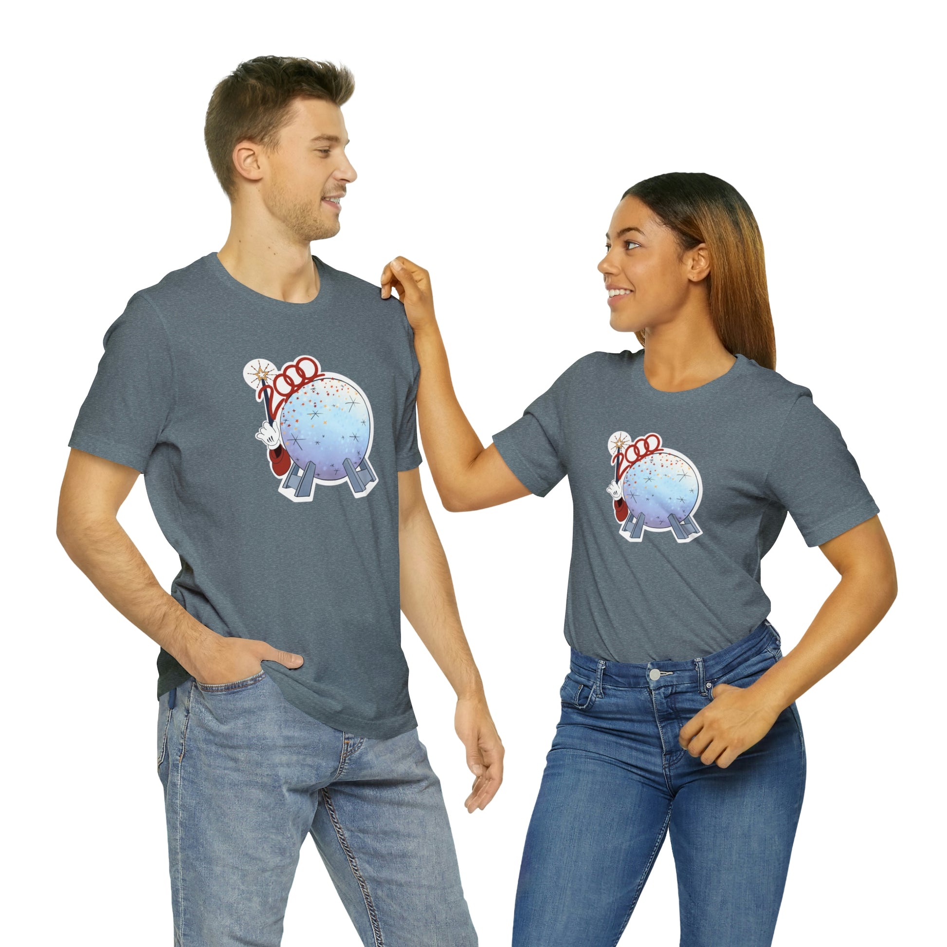 Epcot wand tee slate gray mens and Womens fit