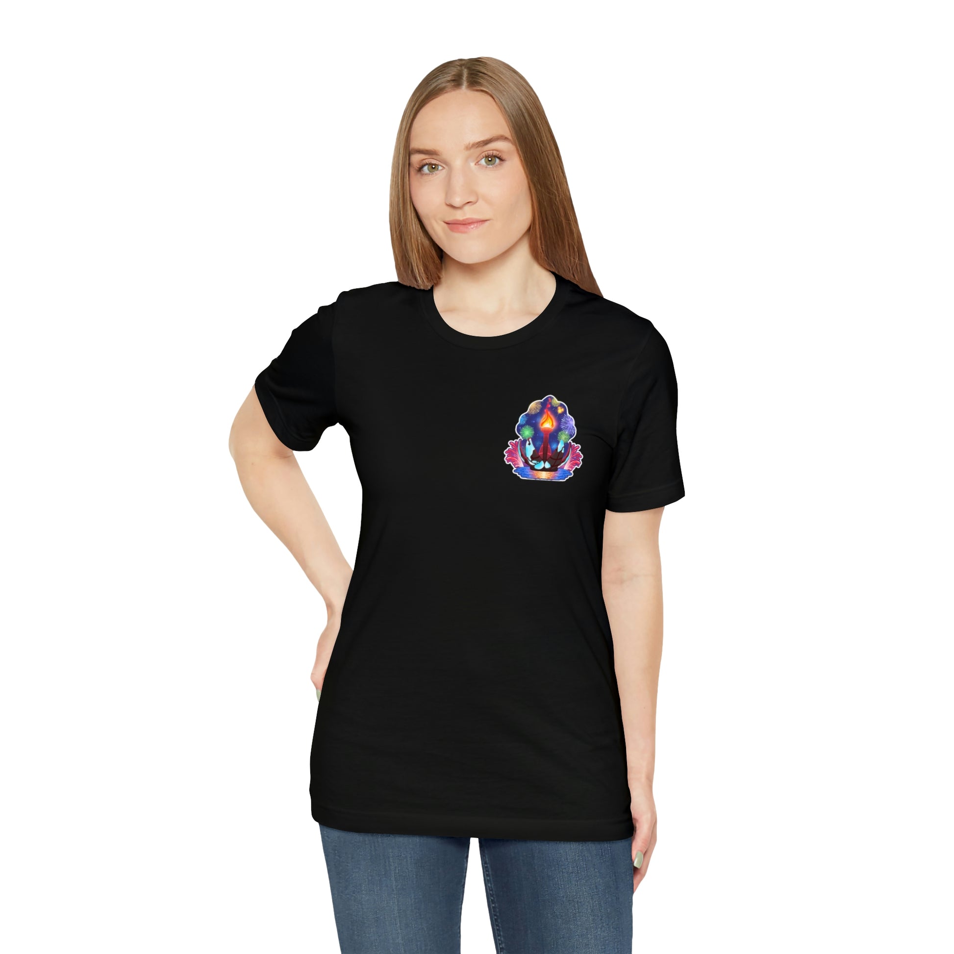 illuminations corner tee black Womens fit