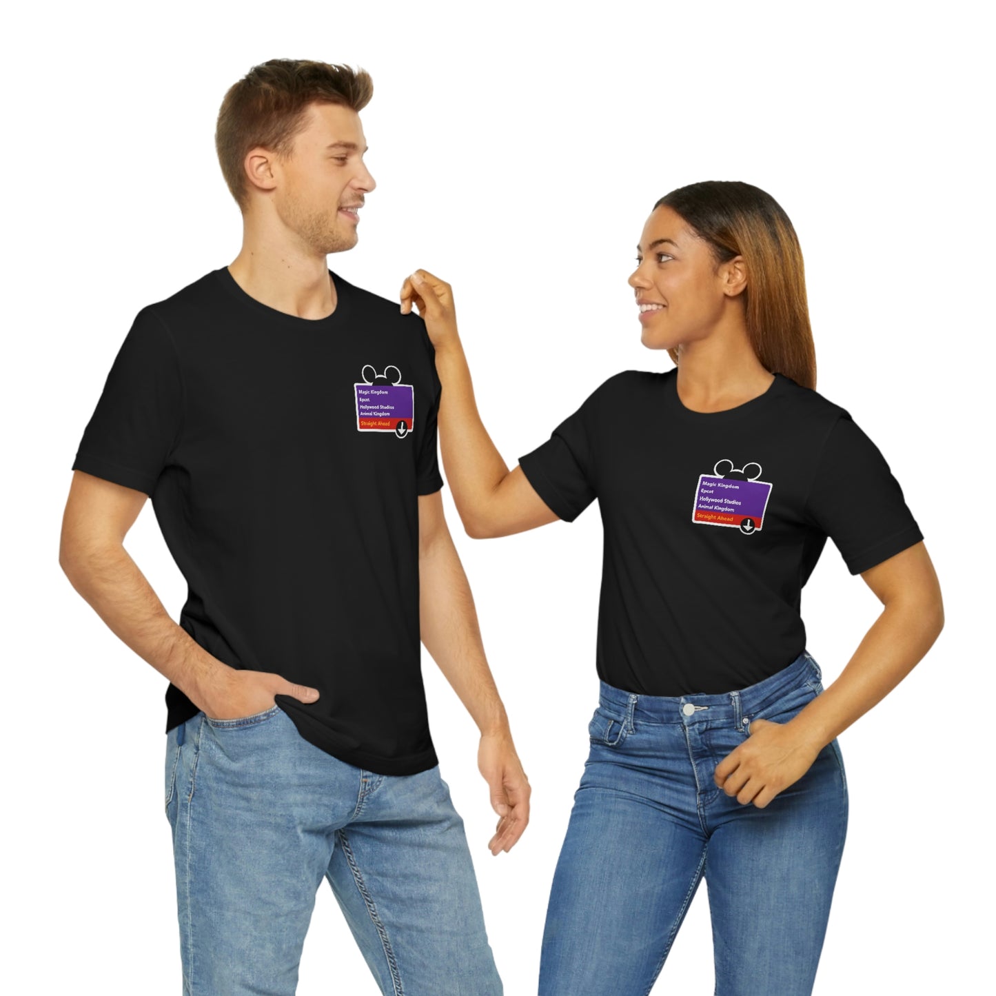 Purple Road Sign Corner Logo Tee