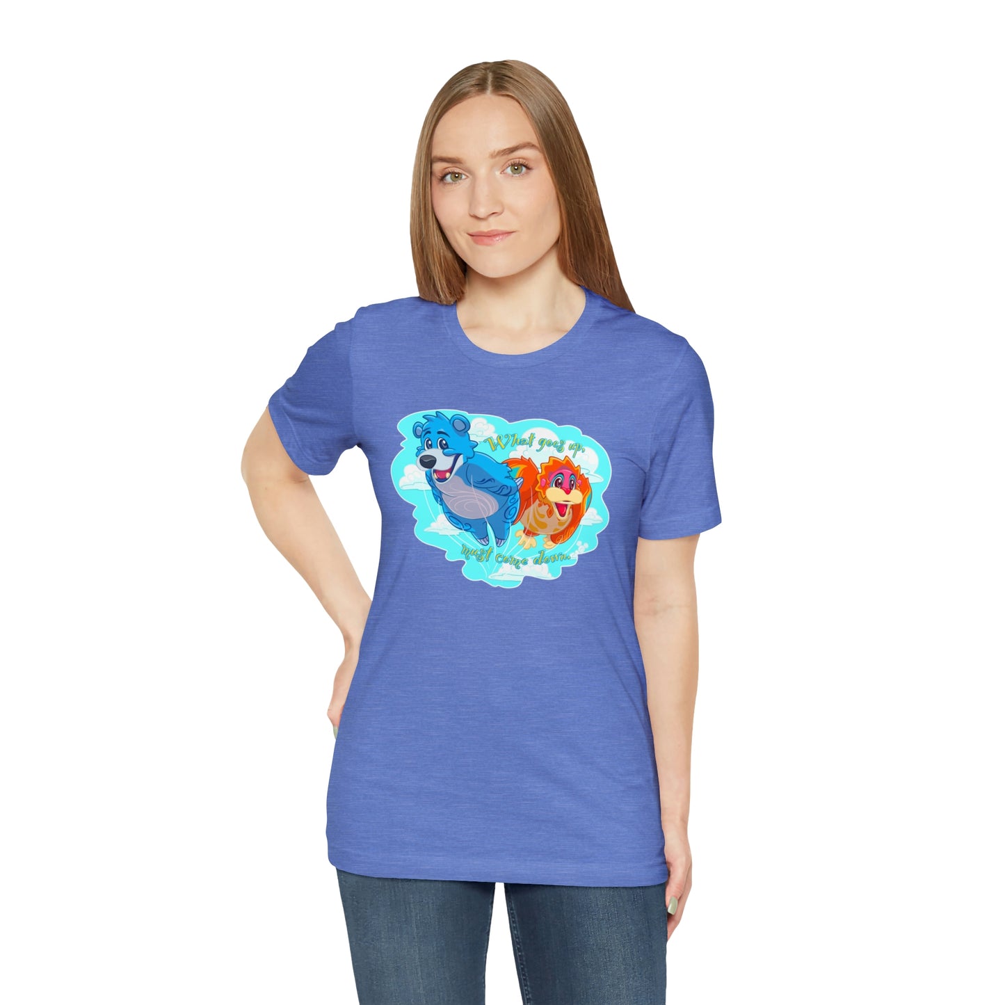 Kite Tails t shirt blue Womens fit