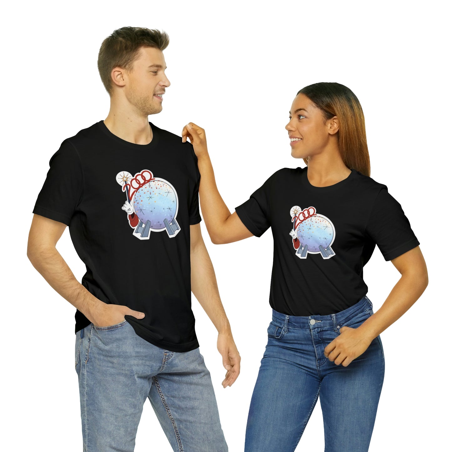 Epcot wand shirt mens and Womens fit in black 